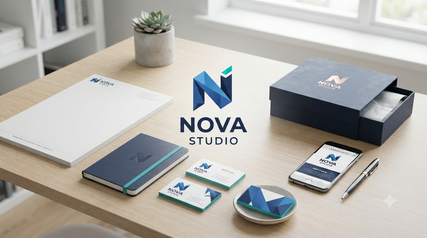 Preview of a brand identity and logo design project